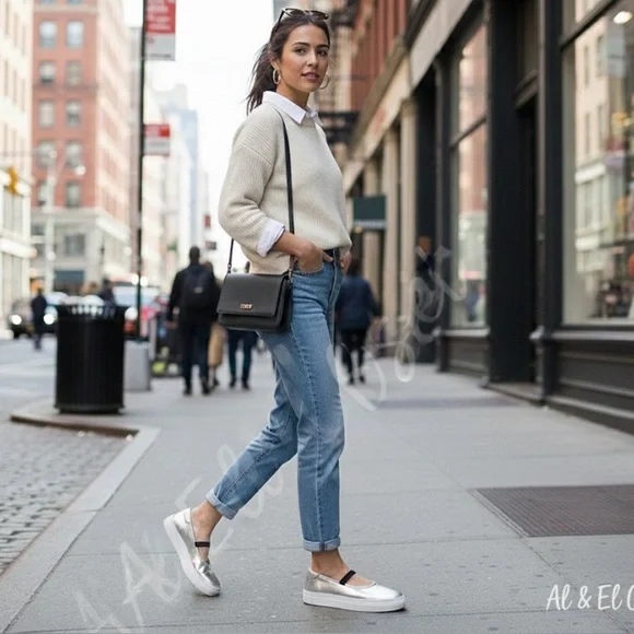 Seychelles Moon Child Silver Metallic Platform Loafer Sneakers Size 10 NWB - Picture 3 of 10